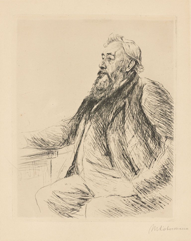 Auf diesem Bild ist das folgende Kunstwerk zu sehen: Max Liebermann. „Porträt Brinckmann“. 1906.