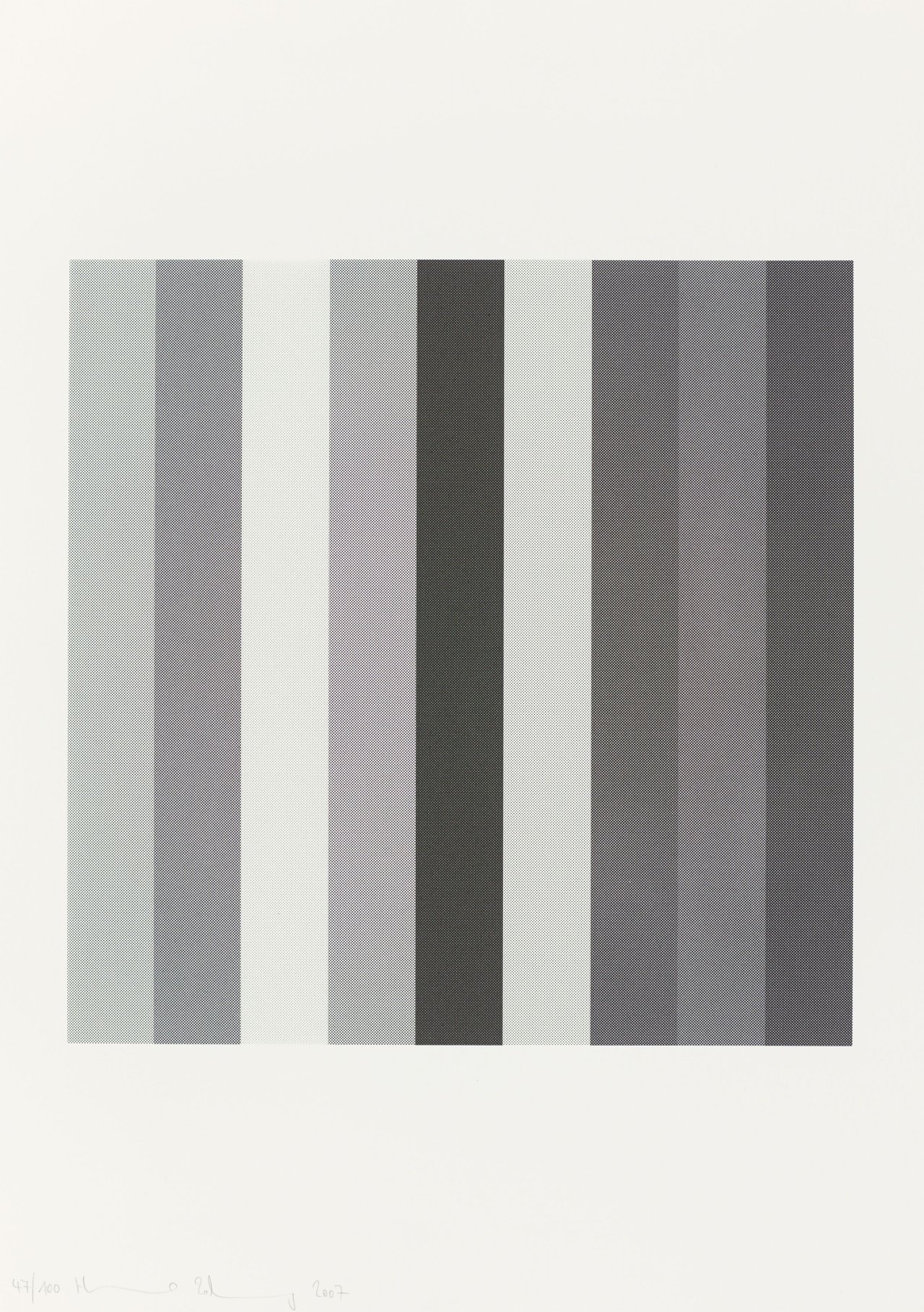 Auf diesem Bild ist das folgende Kunstwerk zu sehen: Heimo Zobernig. „Ohne Titel“. 2007.