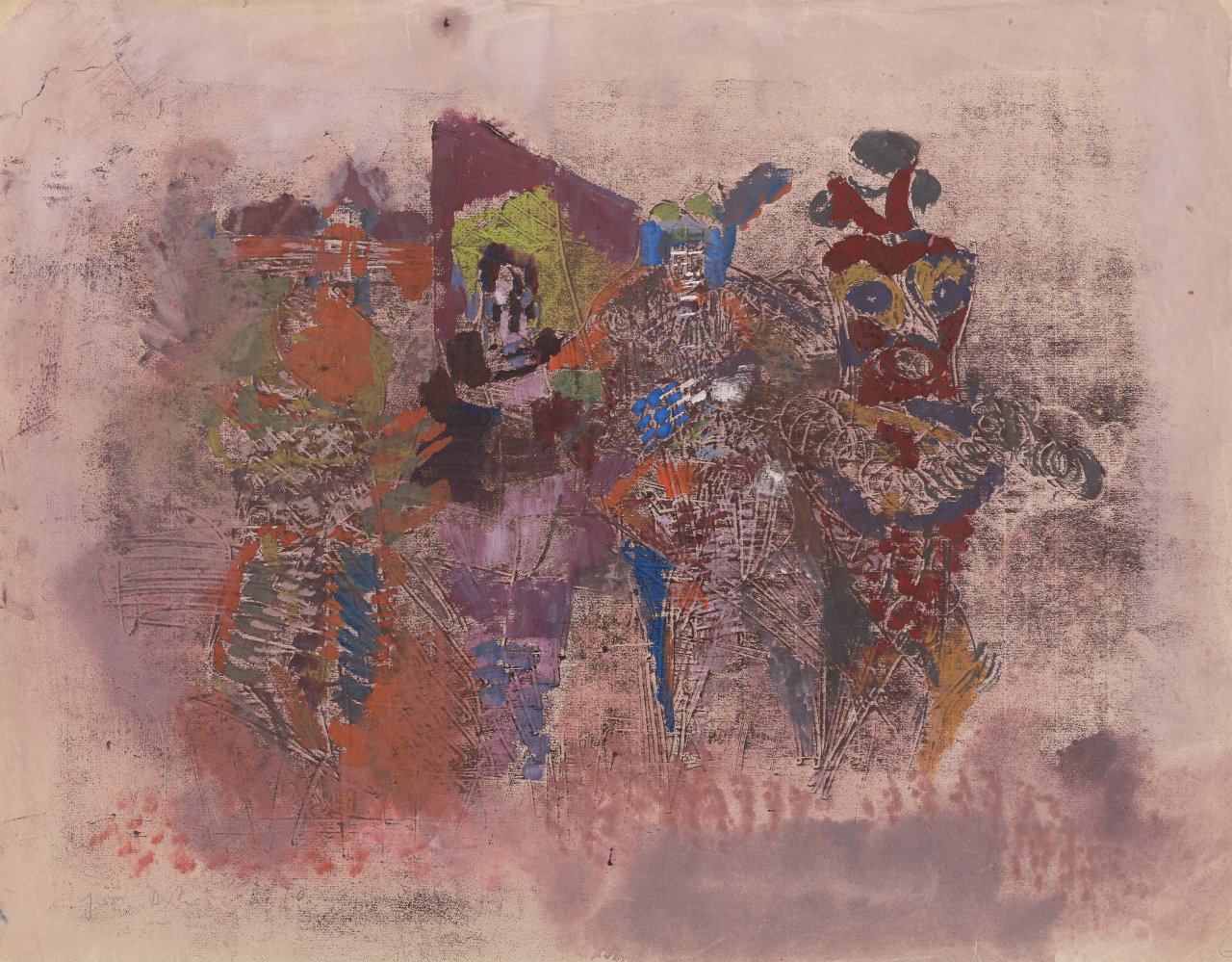 This picture shows the following artwork: Hubert Berke. „Die Räuber von Liangschanmoor“. 1940.