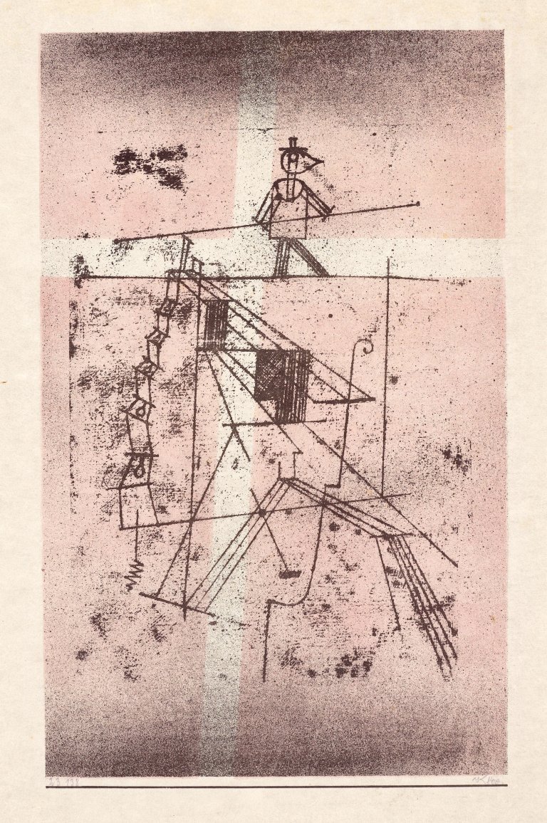 This picture shows the following artwork: Paul Klee. ”Seiltänzer”. 1923.