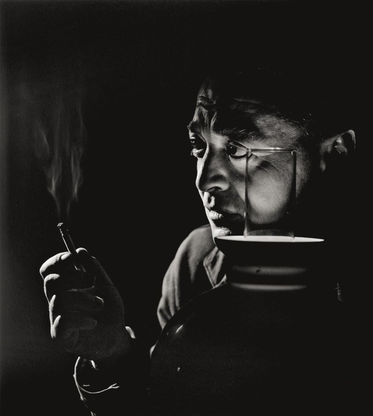 This picture shows the following artwork: Yousuf Karsh. Peter Lorre. 1946.