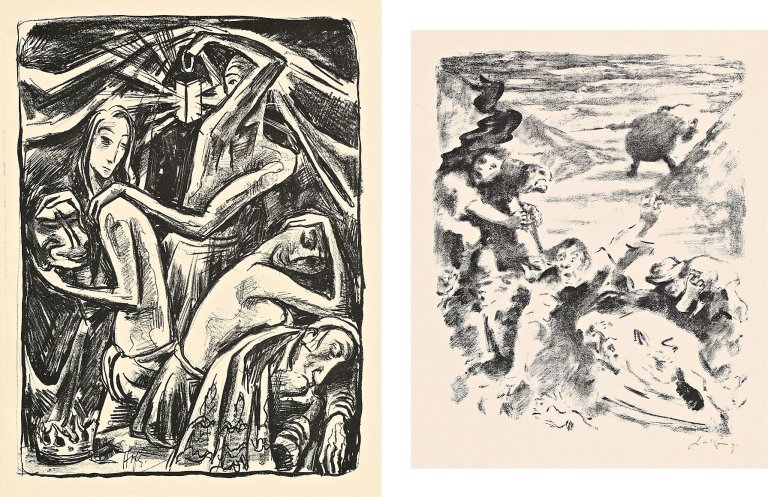 Auf diesem Bild ist das folgende Kunstwerk zu sehen:  Mappenwerk (vor 1945). „Shakespeares Visionen“. 1918.