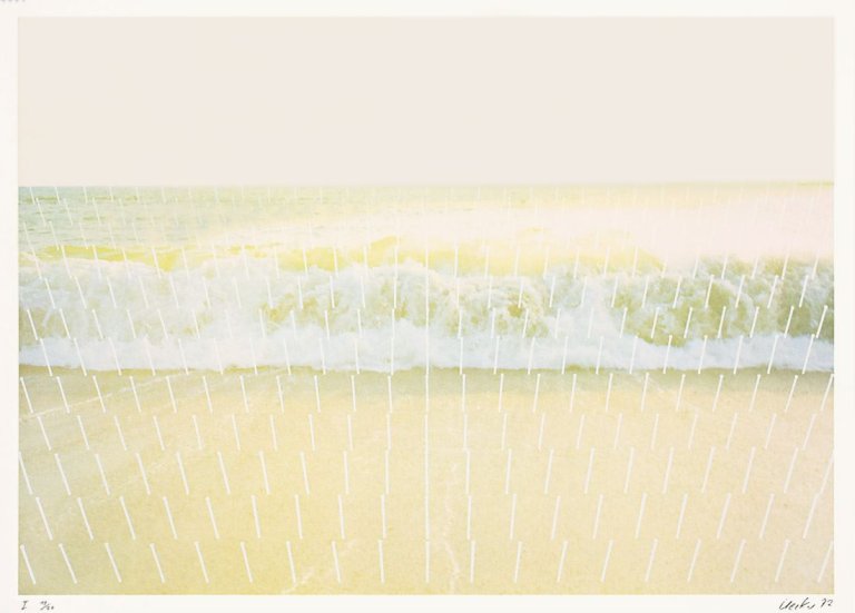 Auf diesem Bild ist das folgende Kunstwerk zu sehen: Günther Uecker. „„Meeresplantage“ Fünf Tageszeiten“. 1972.