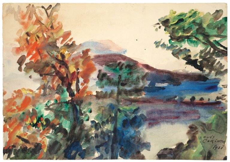This picture shows the following artwork: Lovis Corinth. „Herbst“ (Walchensee). 1921.