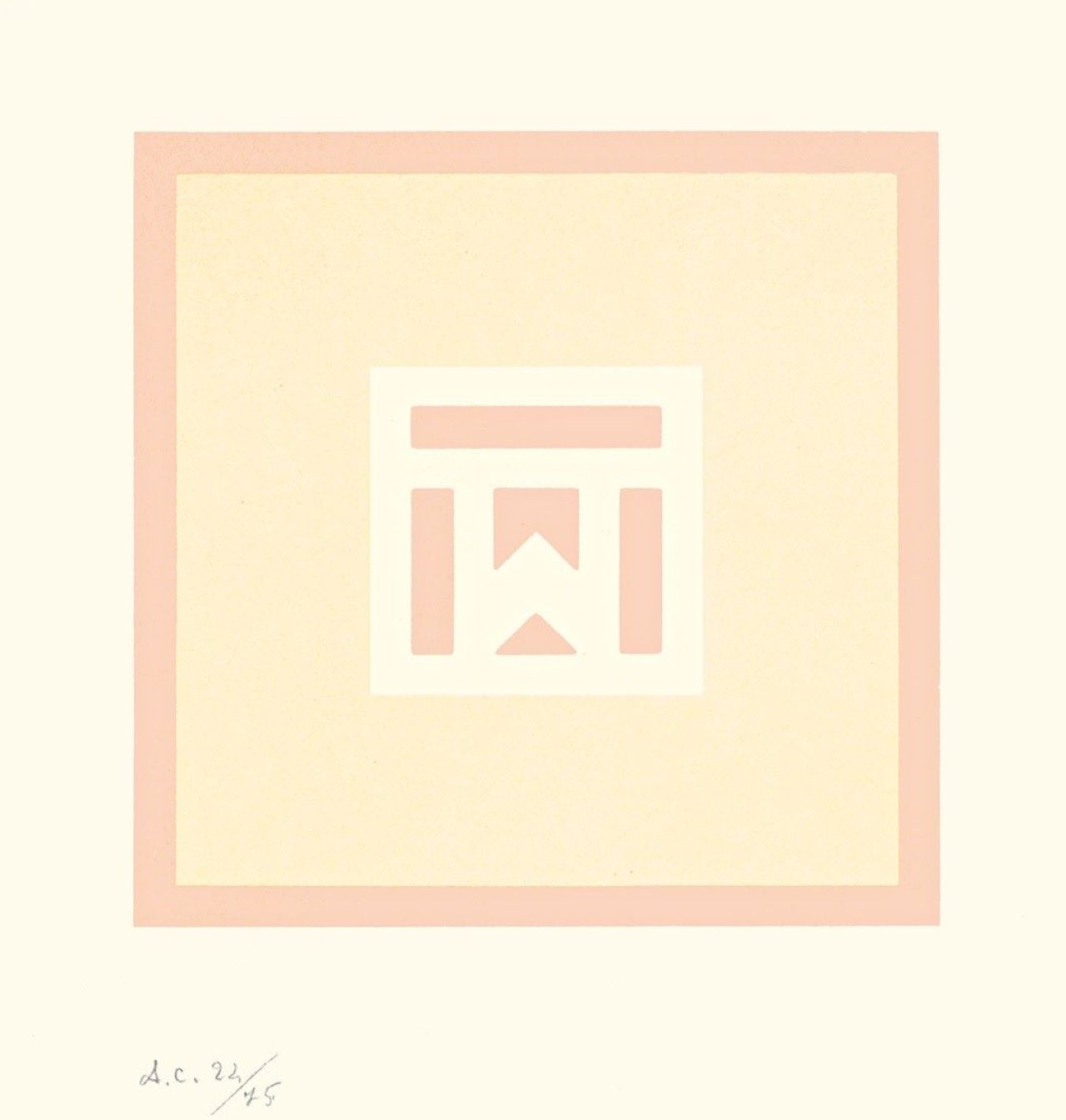 This picture shows the following artwork: Antonio Calderara. „Epigramme“. 1978.