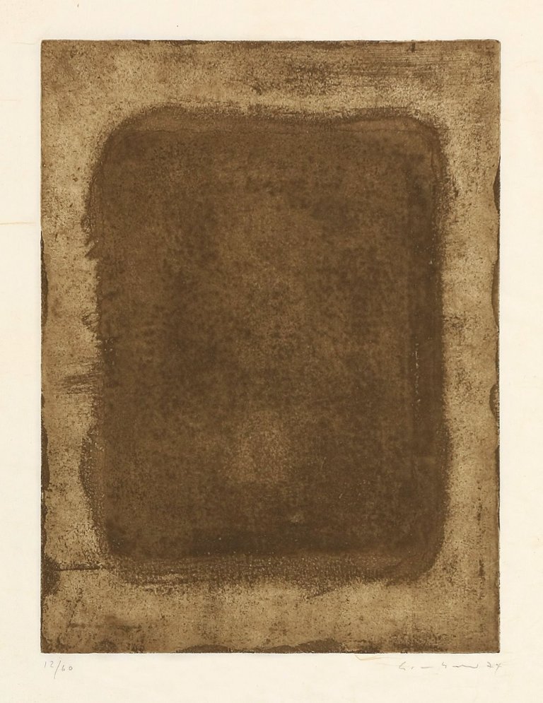 Auf diesem Bild ist das folgende Kunstwerk zu sehen: Gotthard Graubner. Ohne Titel. 1974.