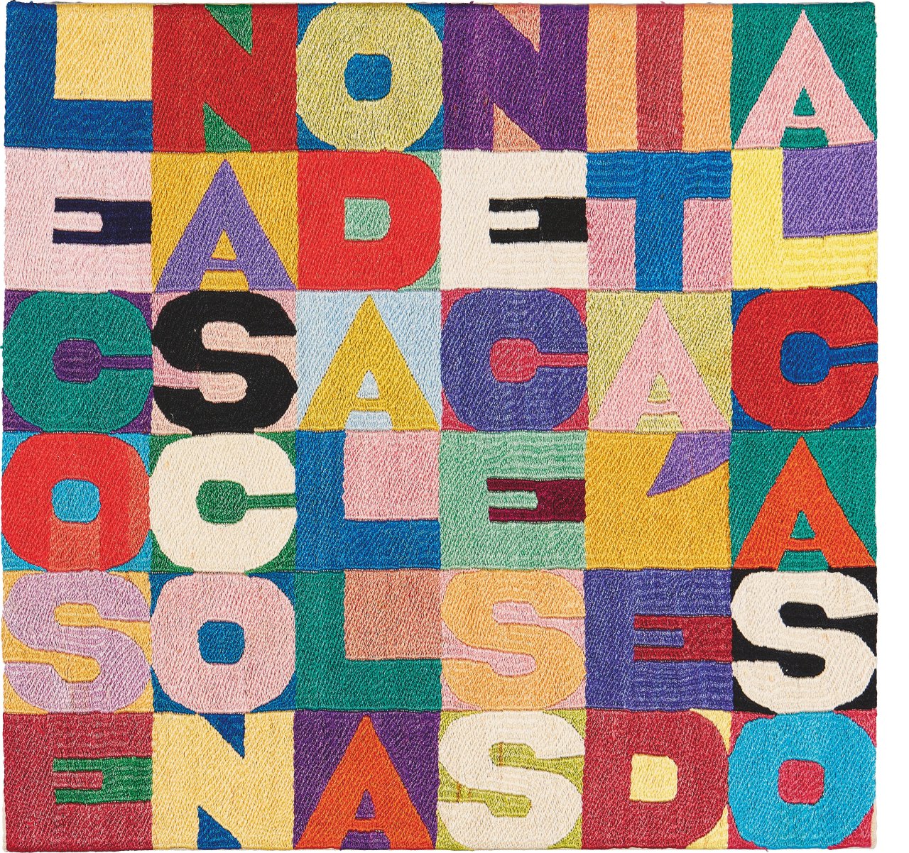 This picture shows the following artwork: Alighiero Boetti. Le Cose. 1989.