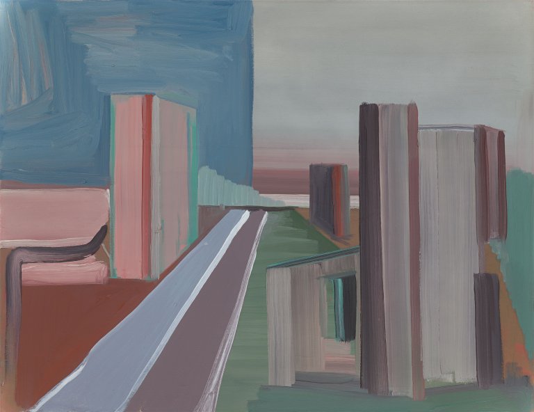 Auf diesem Bild ist das folgende Kunstwerk zu sehen: Thomas Scheibitz. Ohne Titel. 1995/96.