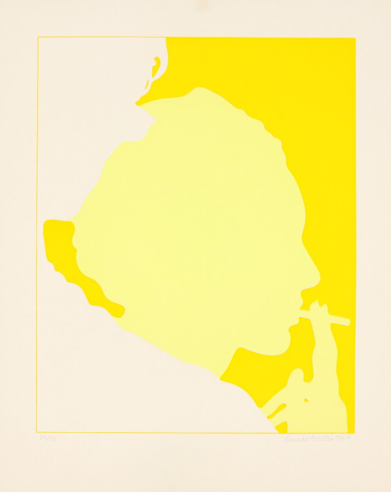 Auf diesem Bild ist das folgende Kunstwerk zu sehen: Lourdes Castro. Ohne Titel. 1967.