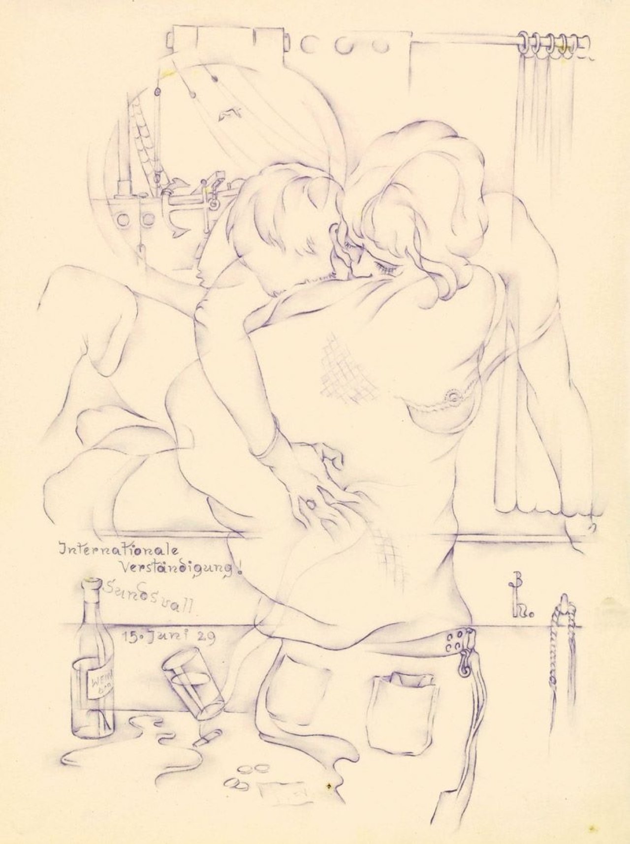 Auf diesem Bild ist das folgende Kunstwerk zu sehen: Heinz Hajek-Halke. Reisetagebuch (Schwedische Impressionen). 1929.