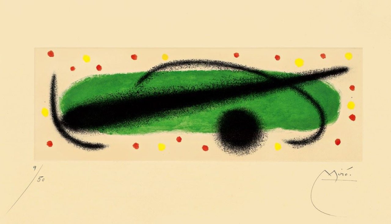 Auf diesem Bild ist das folgende Kunstwerk zu sehen: Joan Miró. Aus: „Nous avons“. 1959.