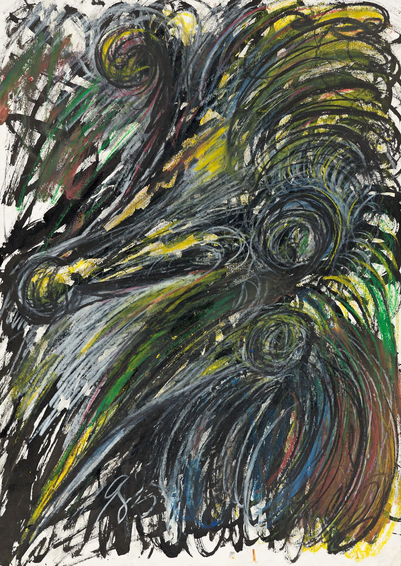 Auf diesem Bild ist das folgende Kunstwerk zu sehen: Antonius Höckelmann. Schwünge. 1985.