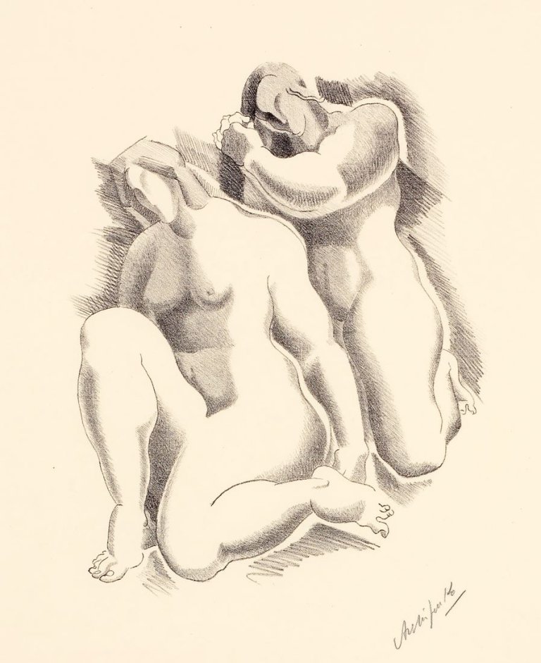 Auf diesem Bild ist das folgende Kunstwerk zu sehen: Alexander Archipenko. „Female Nudes (weibliche Akte)“. 1923.