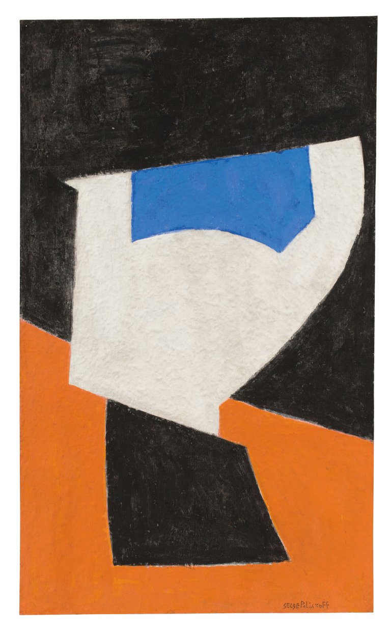 Auf diesem Bild ist das folgende Kunstwerk zu sehen: Serge Poliakoff. „Composition abstraite“. 1951.