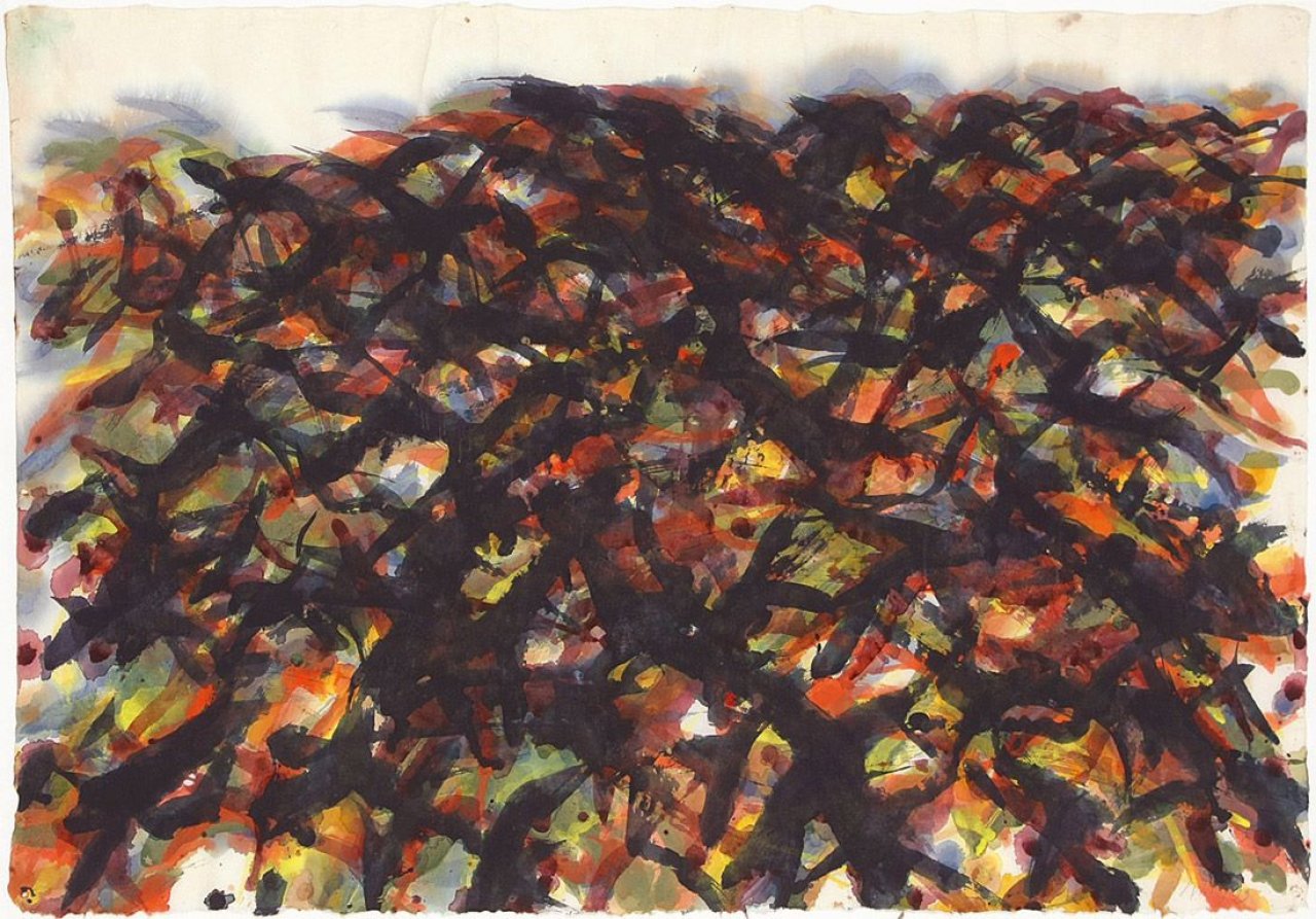Auf diesem Bild ist das folgende Kunstwerk zu sehen: Max Uhlig. Ohne Titel. 1999.
