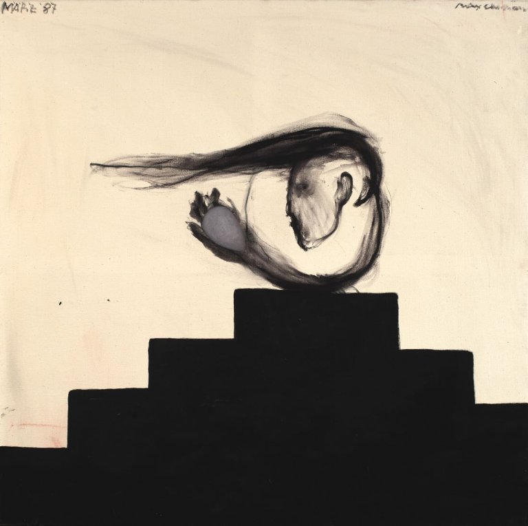 Auf diesem Bild ist das folgende Kunstwerk zu sehen: Max Neumann. Ohne Titel. 1987.