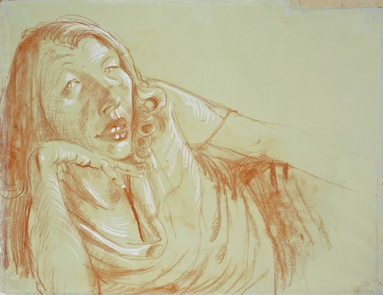 Auf diesem Bild ist das folgende Kunstwerk zu sehen: Otto Dix. „Liegende (Frau Carlowitz)“. 1931.