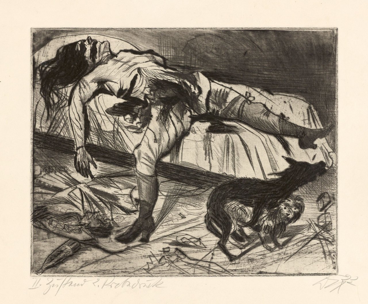 Auf diesem Bild ist das folgende Kunstwerk zu sehen: Otto Dix. „Lustmord“. 1922.