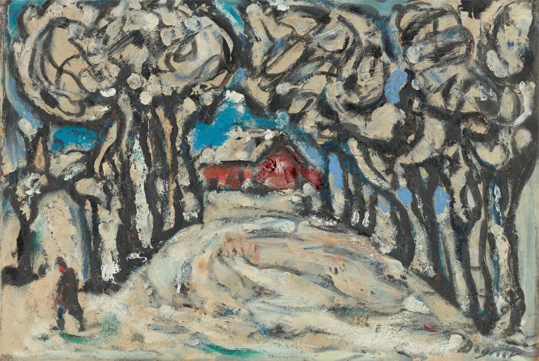Auf diesem Bild ist das folgende Kunstwerk zu sehen: Arthur Degner. Winterlandschaft.