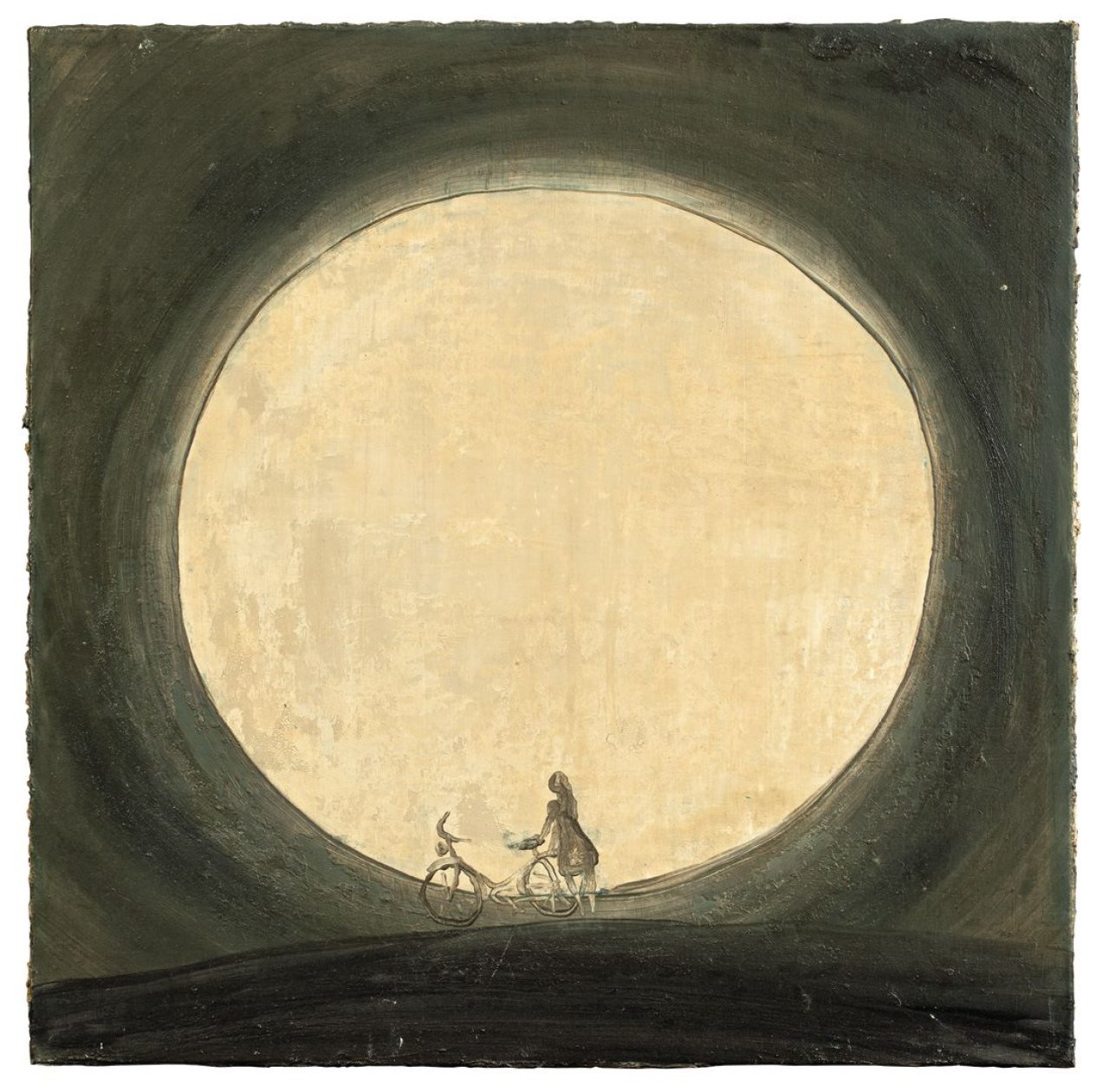 Auf diesem Bild ist das folgende Kunstwerk zu sehen: Norbert Schwontkowski. Mond. 1998.