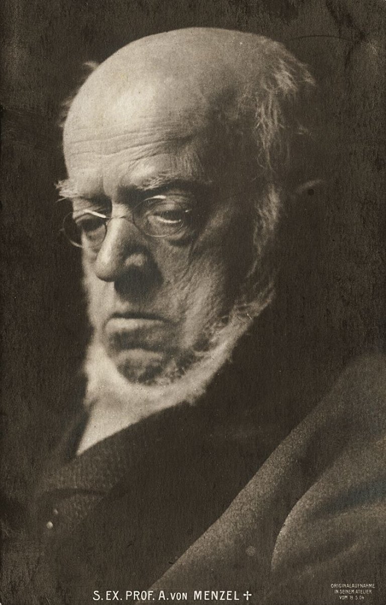 Auf diesem Bild ist das folgende Kunstwerk zu sehen: Jacob Hilsdorf. Adolph von Menzel. 1904.