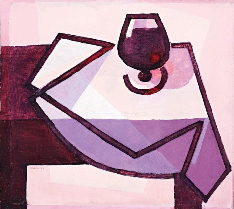 Auf diesem Bild ist das folgende Kunstwerk zu sehen: Siegfried Shalom Sebba. Wein. 1960.