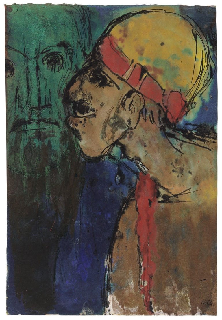 This picture shows the following artwork: Emil Nolde. „Phantasie“. 1931/35.