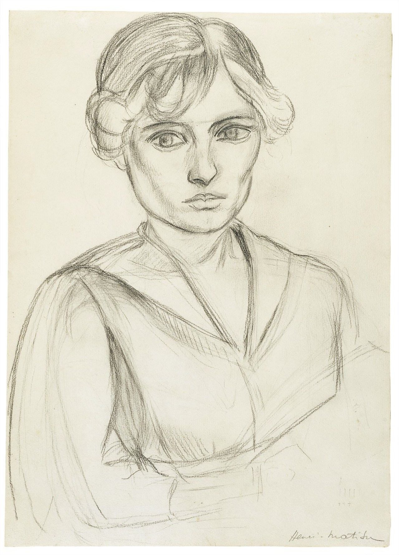 This picture shows the following artwork: Henri Matisse. „Buste de Femme“. 1919.