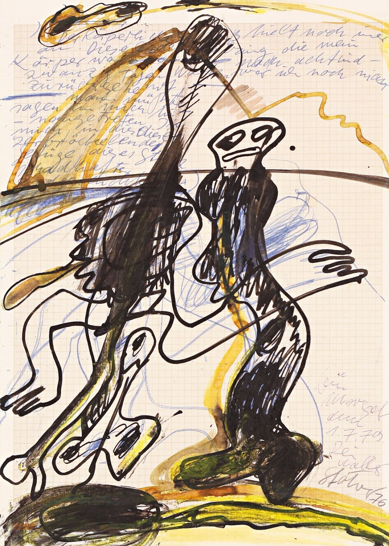 Auf diesem Bild ist das folgende Kunstwerk zu sehen: Walter Stöhrer. Ohne Titel. 1976.