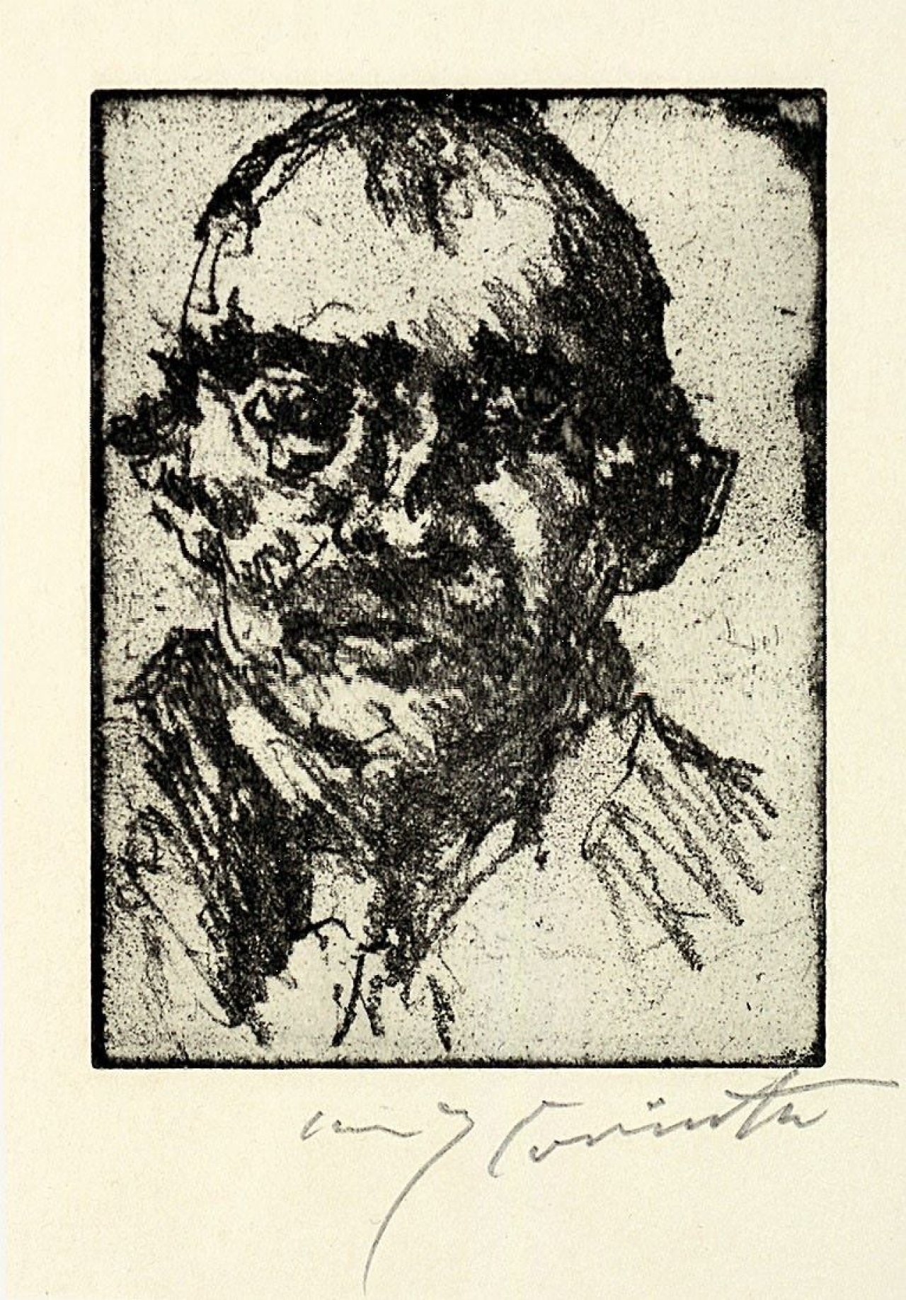 This picture shows the following artwork: Lovis Corinth. „Selbstbildnis“. 1921.