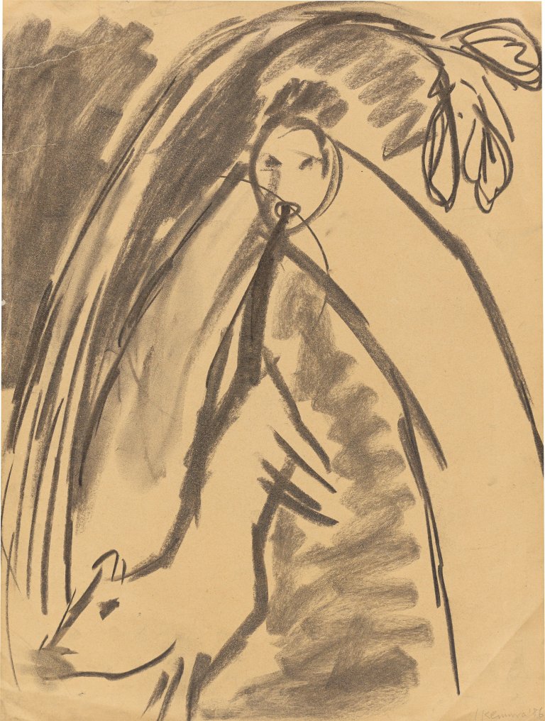 Auf diesem Bild ist das folgende Kunstwerk zu sehen: Leiko Ikemura. Ohne Titel. 1986.