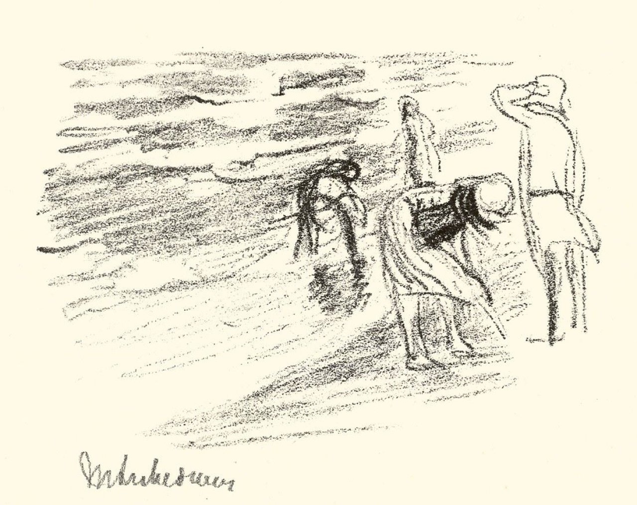 This picture shows the following artwork: Max Liebermann. „Kinder am Strand“. 1913.