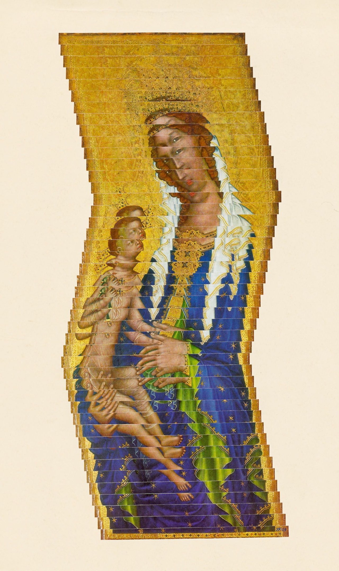 This picture shows the following artwork: Jiří Kolář. „Madonna“. 1963.