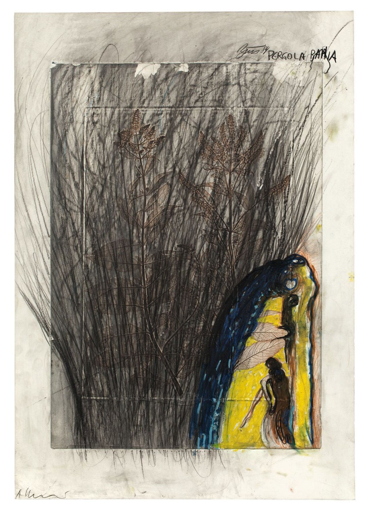Auf diesem Bild ist das folgende Kunstwerk zu sehen: Arnulf Rainer (1929 Baden b. Wien) und Günter Brus (Ardning/Steiermark 1938). „Pergola Bahia“. 1984.