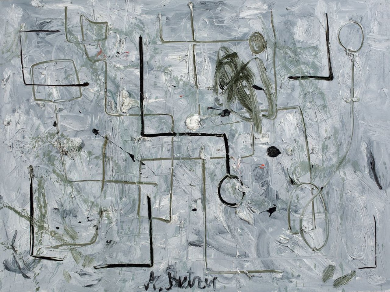 Auf diesem Bild ist das folgende Kunstwerk zu sehen: André Butzer. Untitled (14). 2007.