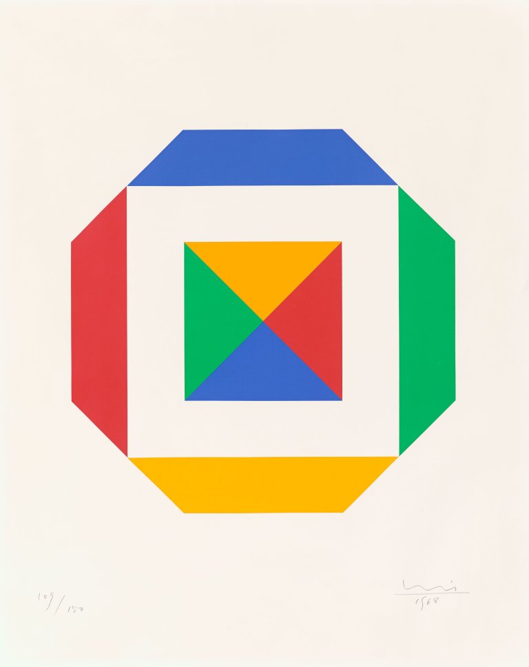 Auf diesem Bild ist das folgende Kunstwerk zu sehen: Max Bill. Ohne Titel. 1968.