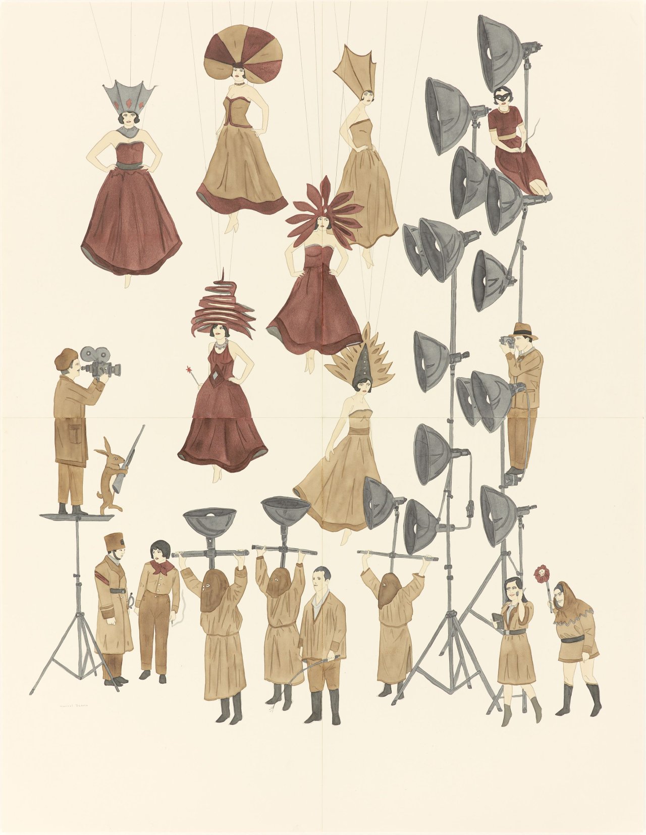 Auf diesem Bild ist das folgende Kunstwerk zu sehen: Marcel Dzama. „Tenuous, lissome and charming even“. 2007.