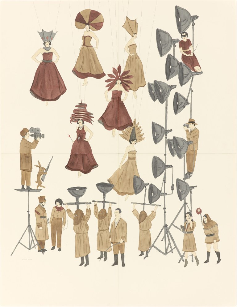 Auf diesem Bild ist das folgende Kunstwerk zu sehen: Marcel Dzama. „Tenuous, lissome and charming even“. 2007.