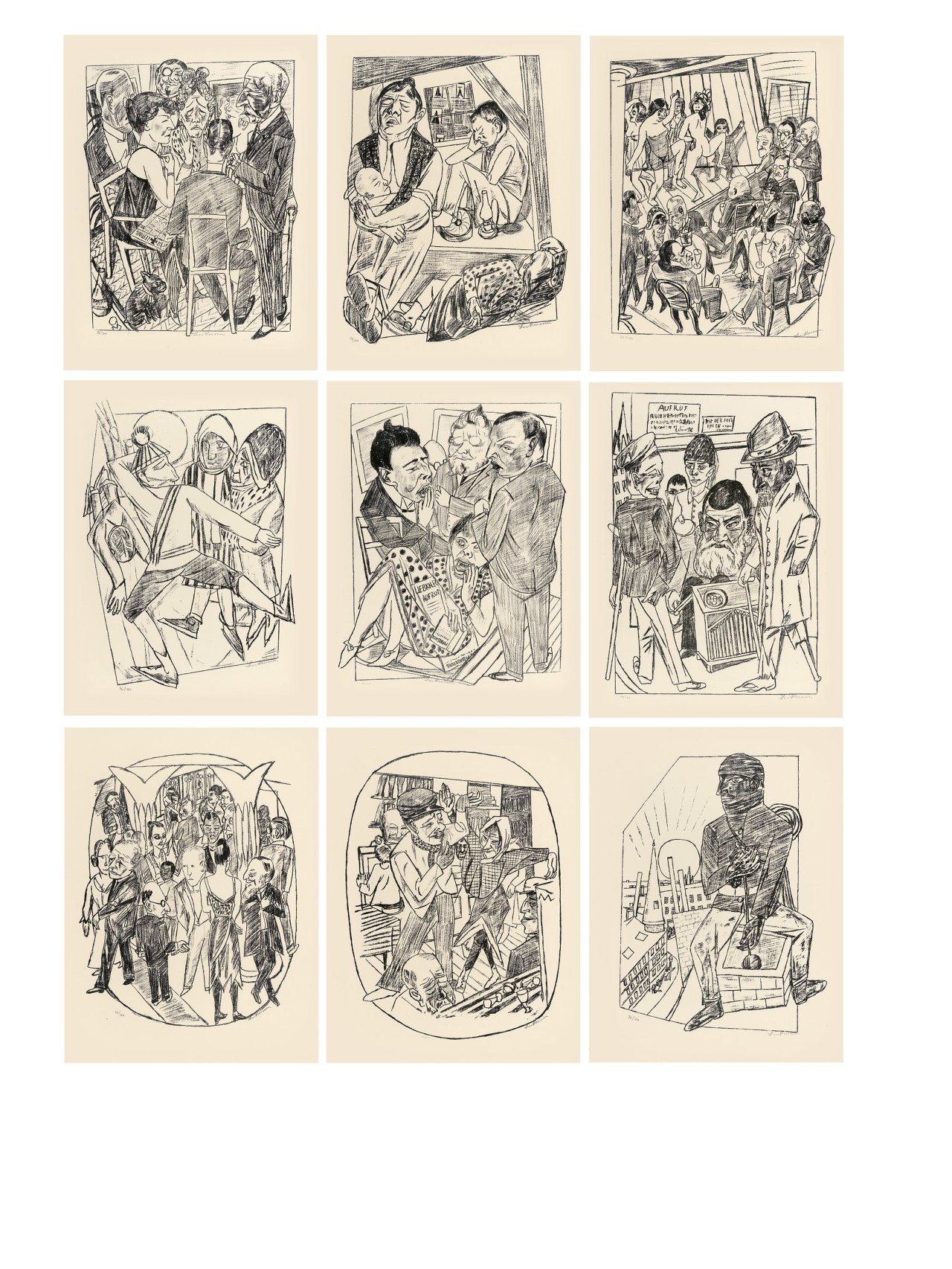 Auf diesem Bild ist das folgende Kunstwerk zu sehen: Max Beckmann. „Berliner Reise“. 1922.