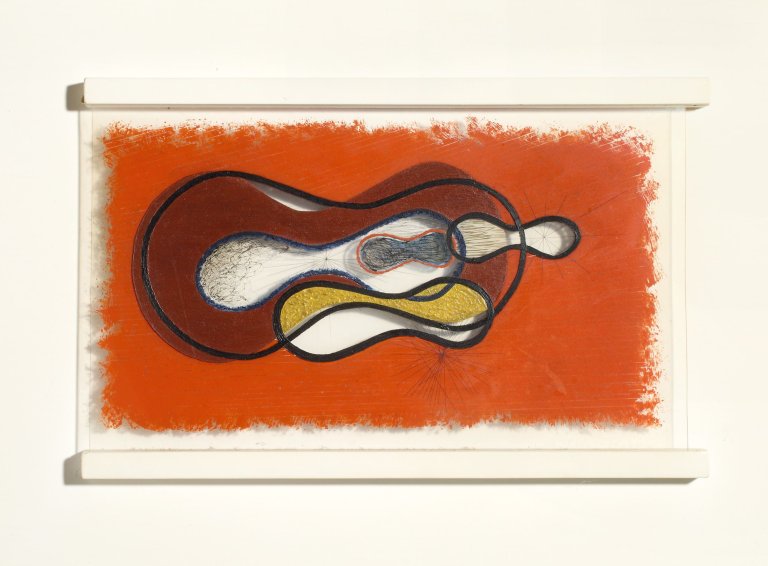 Auf diesem Bild ist das folgende Kunstwerk zu sehen: László Moholy-Nagy. Ohne Titel. 1945/46.