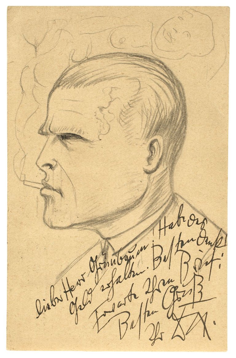 Auf diesem Bild ist das folgende Kunstwerk zu sehen: Otto Dix. Selbstbildnis. 1922.