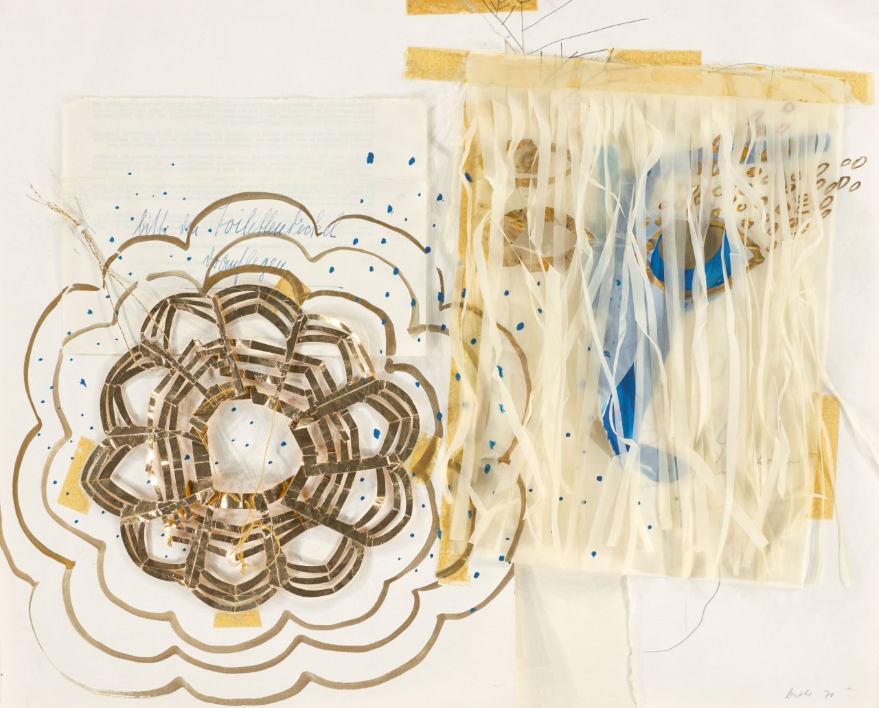 Auf diesem Bild ist das folgende Kunstwerk zu sehen: Michael Buthe. Ohne Titel. 1970.