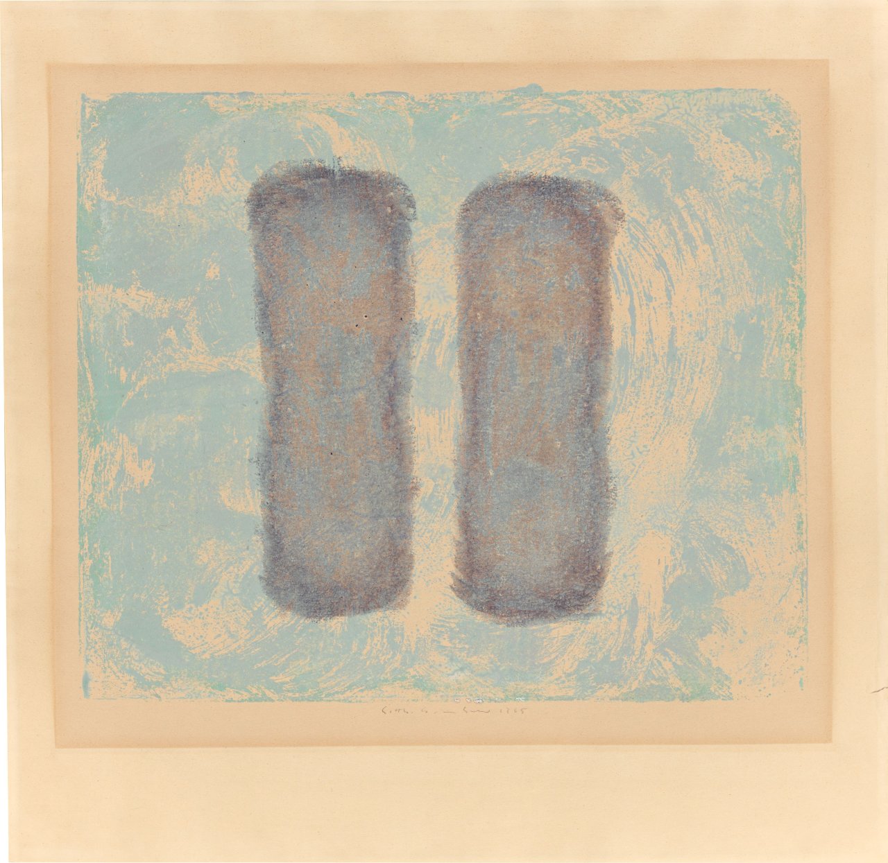 Auf diesem Bild ist das folgende Kunstwerk zu sehen: Gotthard Graubner. Ohne Titel. 1965.