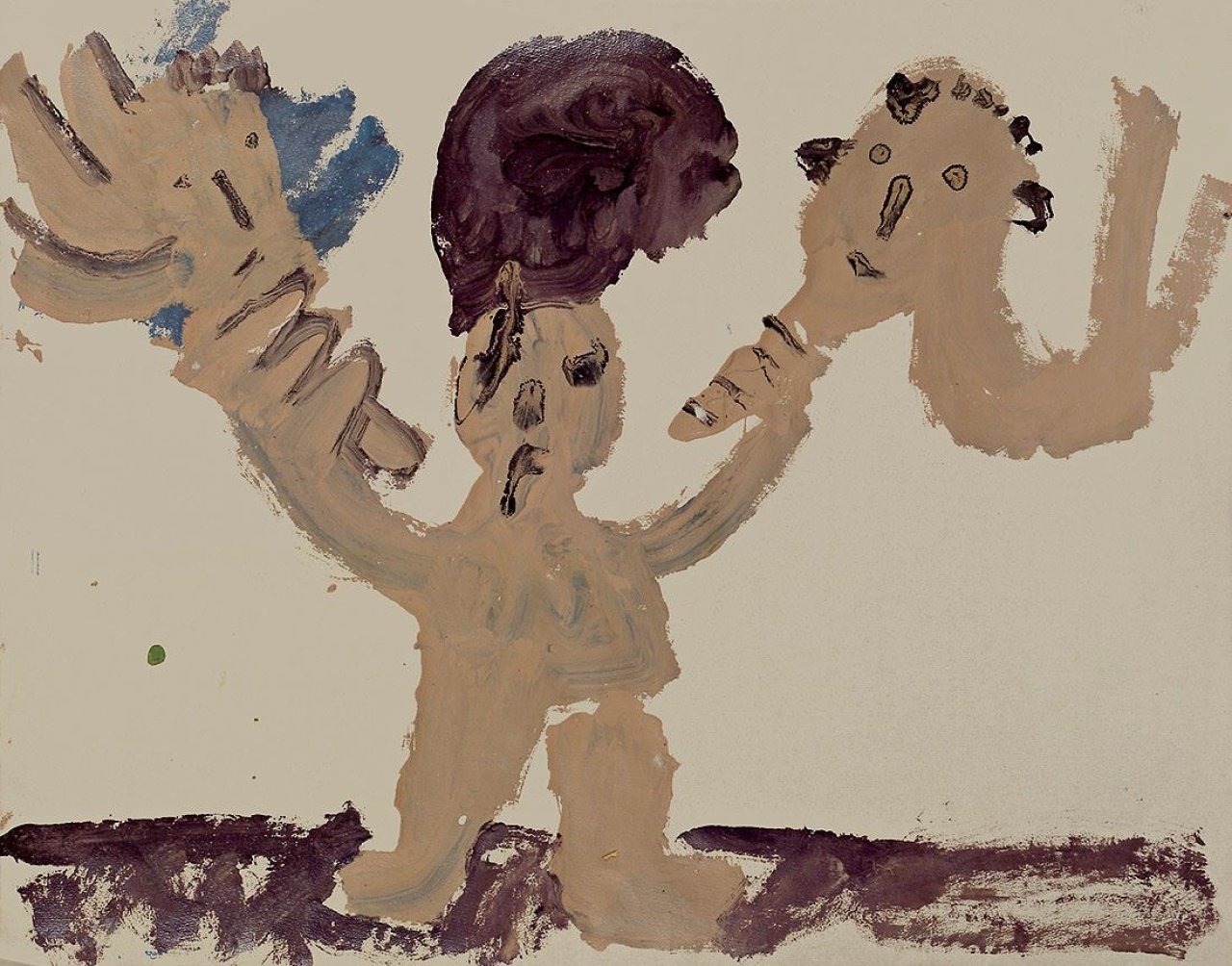 Auf diesem Bild ist das folgende Kunstwerk zu sehen: Johannes Grützke. Ohne Titel. 1982.
