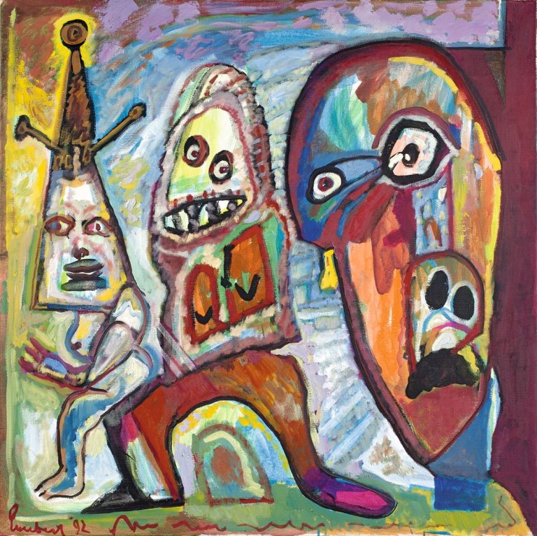 Auf diesem Bild ist das folgende Kunstwerk zu sehen:  Lucebert. „Baas“. 1992.