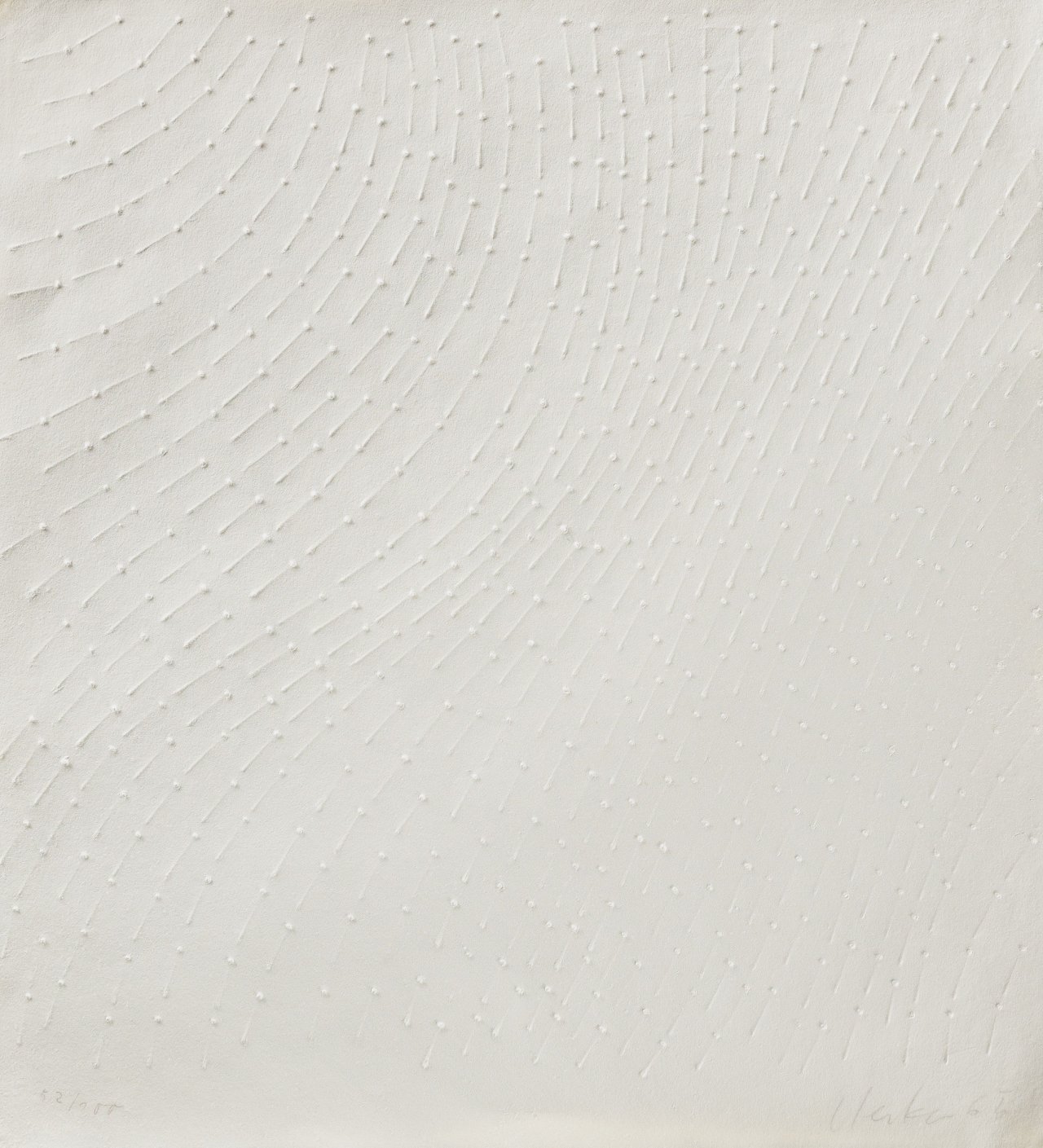 Auf diesem Bild ist das folgende Kunstwerk zu sehen: Günther Uecker. Ohne Titel. 1965.