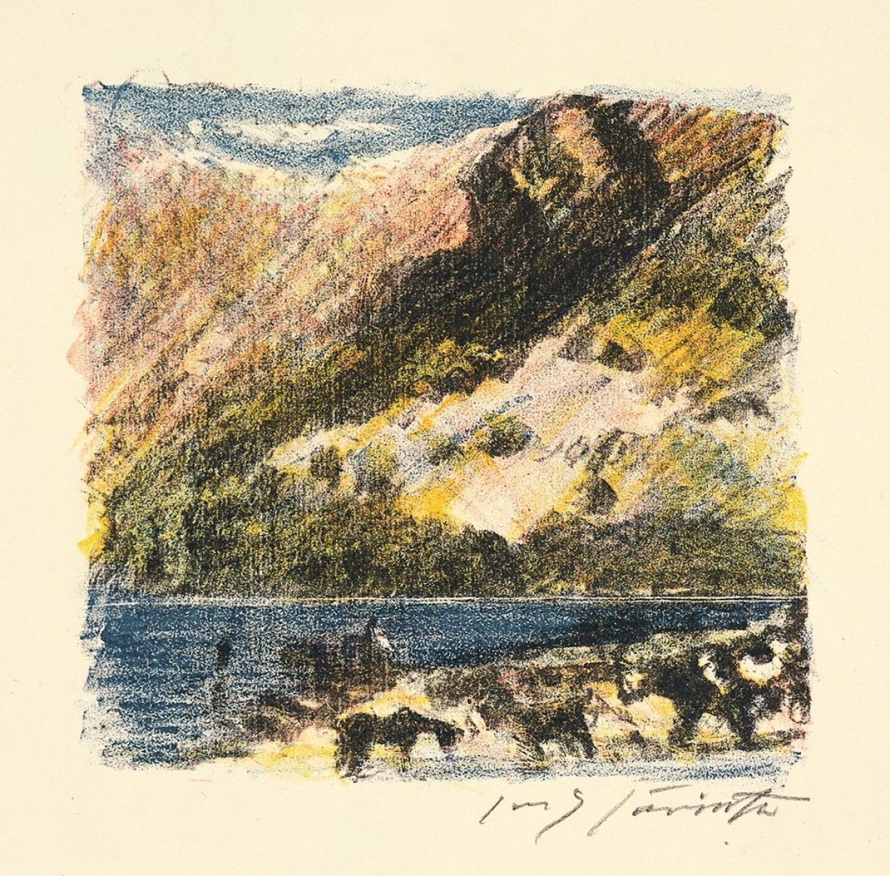 This picture shows the following artwork: Lovis Corinth. „Schweizer Landschaften“. 1924.