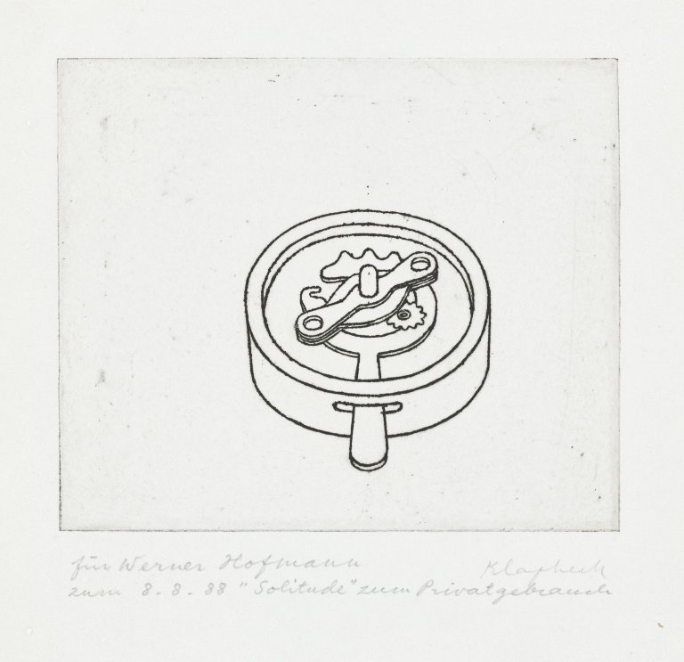 This picture shows the following artwork: Konrad Klapheck. „Solitude“. 1988.