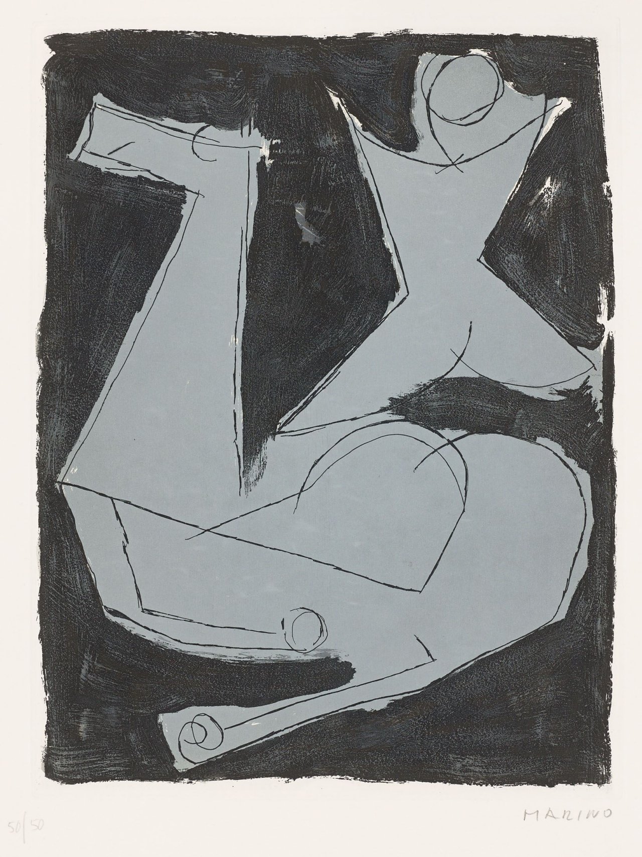 Auf diesem Bild ist das folgende Kunstwerk zu sehen: Marino Marini. „Guerriero“. 1963.