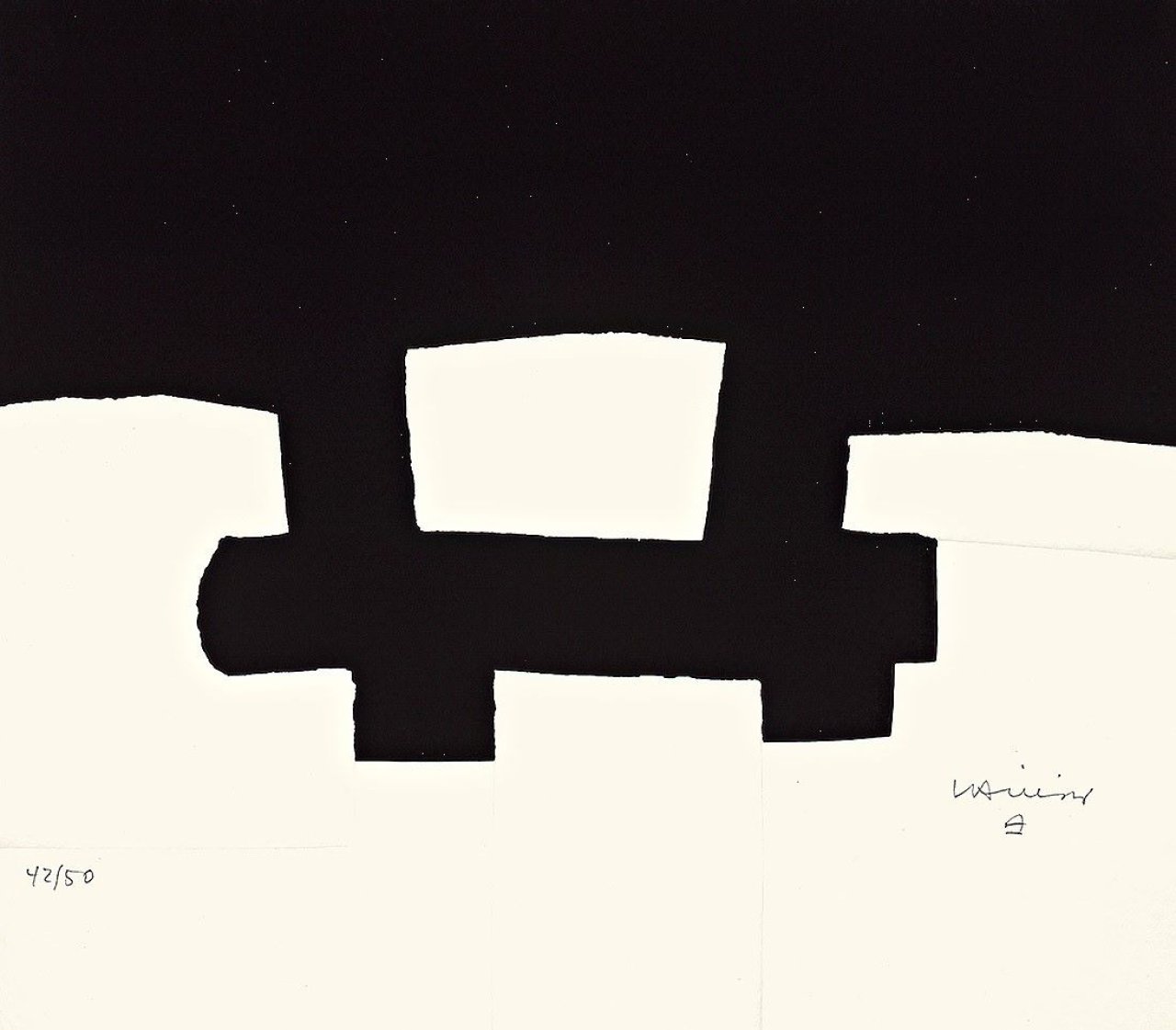 Auf diesem Bild ist das folgende Kunstwerk zu sehen: Eduardo Chillida. „Berlin“. 1990.